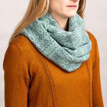 Infinity Scarf Soft Lambswool Inspired By Nature, 3 of 7