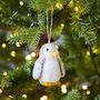 Felt Penguin Christmas Decoration, thumbnail 1 of 2