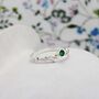 Dainty Emerald Ring, thumbnail 1 of 7