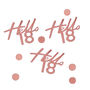 Hello 18 Rose Gold Party Birthday Confetti, thumbnail 2 of 3