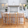 Wooden Bar Stool With Macrame Seat, thumbnail 6 of 7