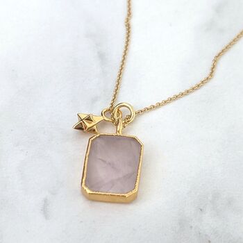 The Duo Rose Quartz Necklace, 4 of 9