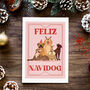 Feliz Navidog, Christmas Dog Art Print, thumbnail 7 of 12