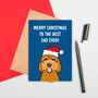 Large Size Dog Dad Christmas Card, thumbnail 2 of 2