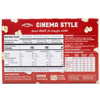 Popcorn Seasoning Cinema Style Bundle Three Pack Gift Set, 3 of 4