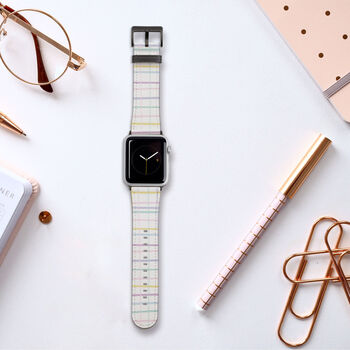 Colour Weave Vegan Leather Apple Watch Band, 6 of 6
