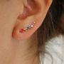 Rainbow Crescent Earrings, thumbnail 1 of 4