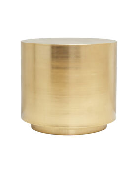 Brass Drum Side Table, 2 of 2