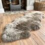 Double Sheepskin Rug In Various Colours, thumbnail 2 of 4