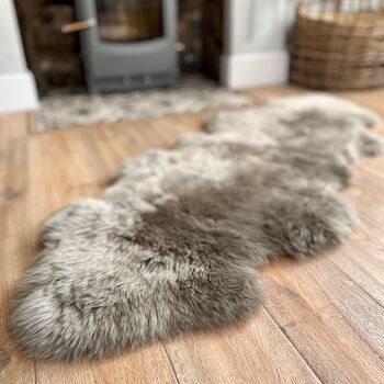 Double Sheepskin Rug In Various Colours, 2 of 4