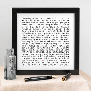 Dad Quotes Gift Print, 2 of 9