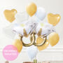 Gold Engagement Helium Inflated Balloons, thumbnail 1 of 2