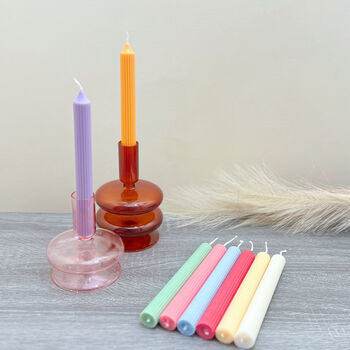 Pastel Dinner Candles Soy Wax Taper Candle, 7 of 7