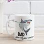 Dad Personalised Shark Mug, thumbnail 3 of 3