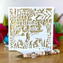 Personalised Merry Christmas Woodland Card, thumbnail 1 of 2