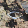 Minimalist Sterling Silver Open Ring Simple Design, thumbnail 5 of 7
