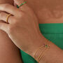 Hampton Ruby And Gold Vermeil Bracelet, thumbnail 3 of 5