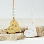Personalised Cat Remembrance Gold Heart Necklace, thumbnail 3 of 12