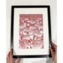 Red Bottles Art Print, thumbnail 1 of 6