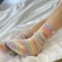 Embroidered Rainbow Snug Socks, thumbnail 1 of 6