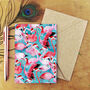 Flamboyance Of Flamingos Print Christmas Cards, thumbnail 1 of 6