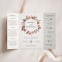 Pink Boho Gatefold Wedding Invitations, thumbnail 1 of 5