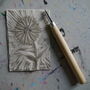 Personalised You And Me Birth Flowers Linocut Print, thumbnail 6 of 8