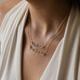 Birth Flower Name Necklace, thumbnail 5 of 11