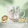 Tea Gifts Double Wall Glass Mug With Quartz Tea Infuser, thumbnail 3 of 9