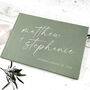 Wedding Guest Book Alternative Personalised Linen, thumbnail 1 of 11