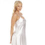 British Made White Short Satin Bridal Nightdress, thumbnail 2 of 4