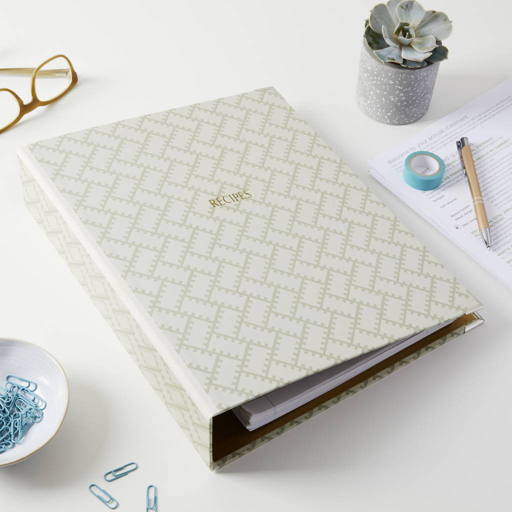 decorative lever arch file by harris & jones