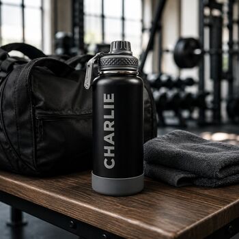 Personalised Stainless Steel One Litre Water Bottle, 6 of 12