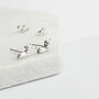 Solid Silver Tiny Dachshund Stud Earrings, thumbnail 6 of 6