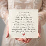 To My Husband On Our Wedding Day Sentimental Card, thumbnail 1 of 4