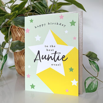 Rockstar Auntie Birthday Card, 2 of 3