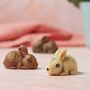 Solid Milk, White Or Dark Chocolate Bunny, thumbnail 1 of 4