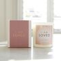 Love Lights Scented Affirmation Candle I Am Loved, thumbnail 1 of 5