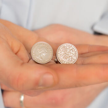 Sixpence Coin Cufflinks, 2 of 5