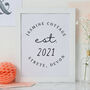 New Home Est. Personalised Print, thumbnail 2 of 3
