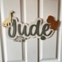 Large Wooden Name Sign For Kids Bedroom Personalised, thumbnail 3 of 12