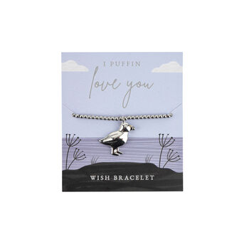 Coastal Living 'I Puffin Love You' Wish Bracelet, 2 of 4