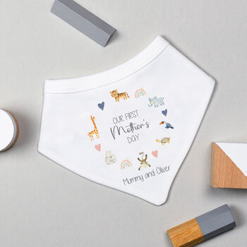 Personalised Our First Mother's Day Bodysuit / Babygrow Animals, 4 of 6