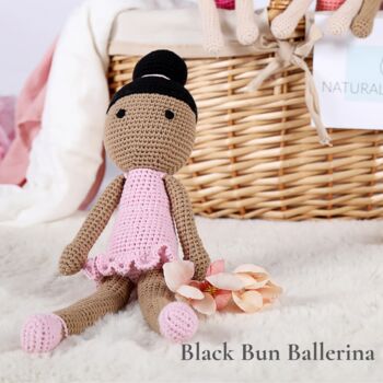 Ballerina Handmade Crochet Doll, 5 of 10