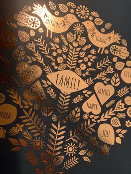 Family Tree Foil Print, 9 of 10