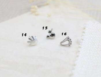 Personalised Our Story Stud Earrings With Dates, 9 of 9