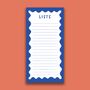 Blue Magnetic List Pad Colourful Stationery, thumbnail 2 of 6