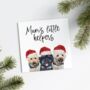 Two Or More Pet Personalised Christmas Card, thumbnail 4 of 7