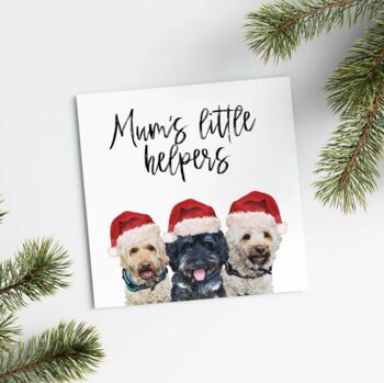 Two Or More Pet Personalised Christmas Card, 4 of 7