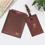 Personalised Luggage Tag And Leather Passport Holder, thumbnail 1 of 5